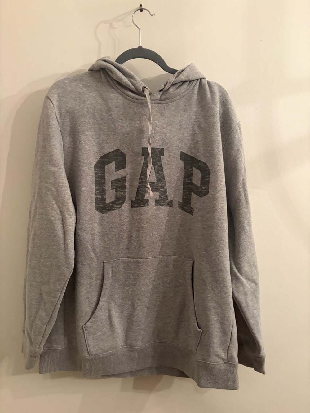 Gap Gray Logo Pullover Cotton Hoodie Men's Size XXL